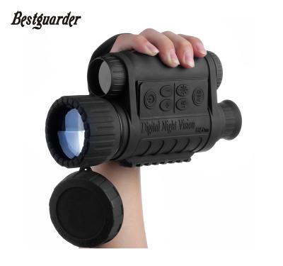 China 300-500m Bestguarder WG-50 digital night vision monocular with 6x50 5mp for sale