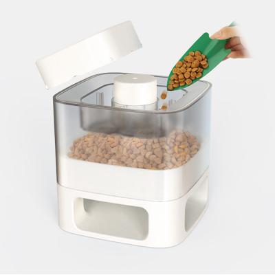 China Automatic Pet Slow Feeder Automatic Pet Feeder Factory Pet Food Dispenser Cat Dog Feeder for sale