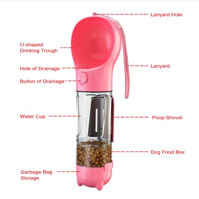 China Portable Water Bottle Non-automatic Driver Dog Water Bottle Travel Pet Puzzle Pet Water Bottle for sale