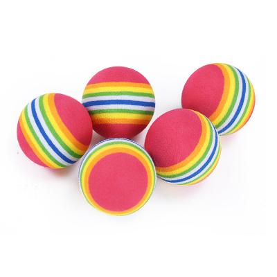 China Wholesale Factory Stocked Practice Ball Activity Toy Cat Colorful Golf Ball for sale