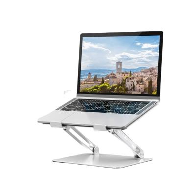 China Vertical stand laptop Adjustable Notebook Stand portable Aluminum  Computer Riser for All 10 to 17 Inch Laptops(Silver) for sale