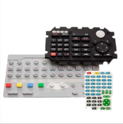 China Colorful Keypad Keyboard Silicone Rubber Membrane Switch with Customized EPDM NR NBR for sale