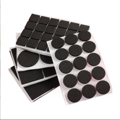 China Cutting Service Self Stick Bumpers for Furniture Foot Pads Rubber Feet Adhesive Pads for sale