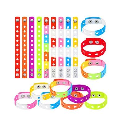 China Hot Seller Kids Silicone Rubber Bracelet Charms for Education Target End User 21cm for sale