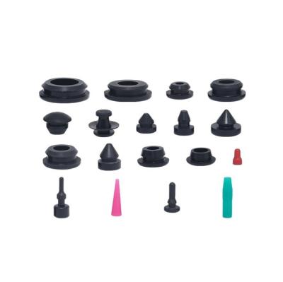 China Silicone Rubber EPDM NBR NR Moulding Processing Service Pipe End Rubber Waterproof Cap for sale