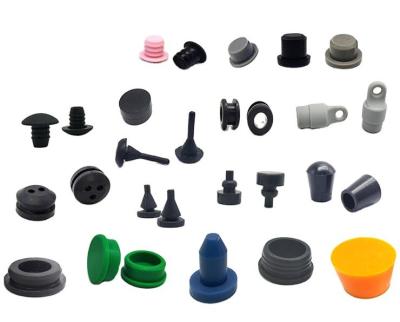 China Fixed Silicone Rubber Plug/Stopper Sealing Parts with Various Sizes and OEM Customize for sale