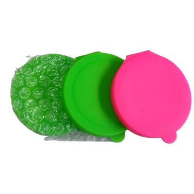 Chine Rétroviseur de poche en silicone verre rond maquillage en silicone miroir compact pour portable nous à vendre