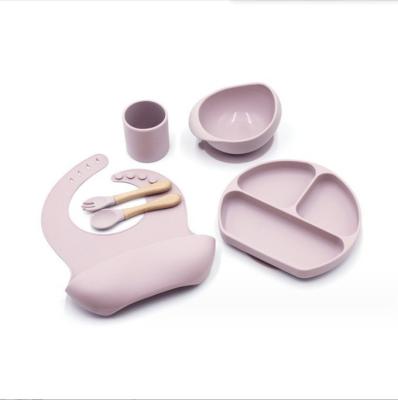 China Conjunto de alimentação de silicone Best seller Produtos para bebê Placas para bebê Conjunto de recém-nascidos Conjunto de presente à venda