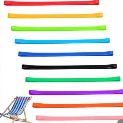 China Beach Towel Clips Silicone Rubber Bands Holder for Chair Towel Cutting Service for sale