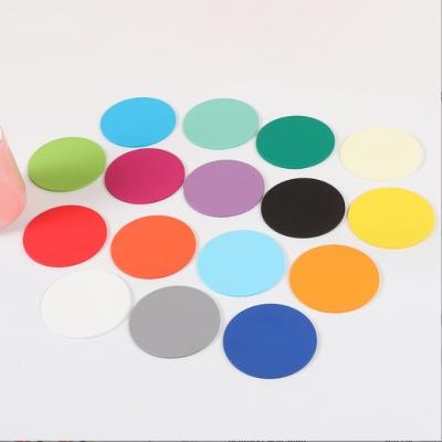 China Table Mat Drink Coaster PVC Waterproof Heat Insulation Round Fashion Colorful Coasters for sale