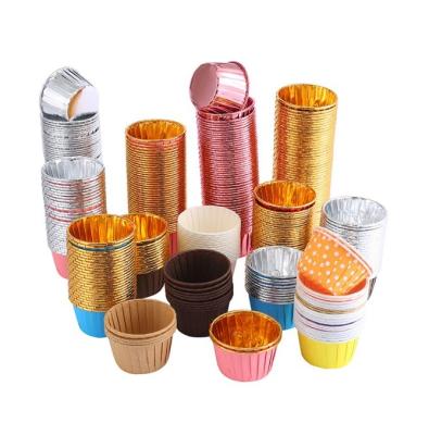 China High Temperature Resistant Rolling Mouth Muffin Cup Cake Baking Molds Multi Colour for sale