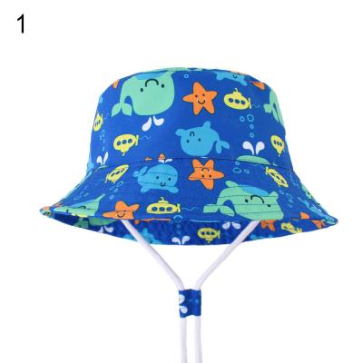 China Wholesale UV Sun Hats Summer Kids Image Protection Baby Single Bucket Sun Hat With String for sale