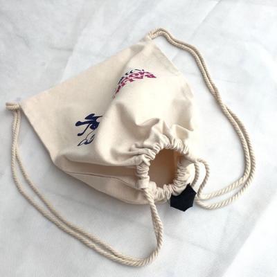 China Cotton Gift Bag Drawstring Storage String Pouch Bag Fashionable Personalized Canvas Custom for sale