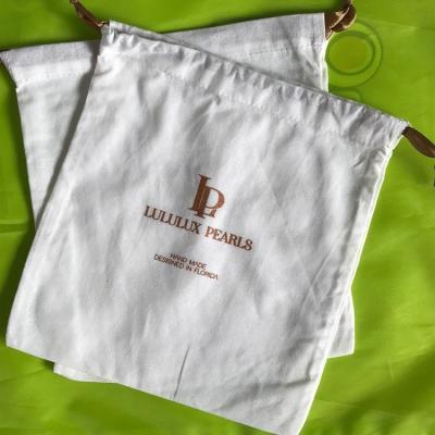 China 100% High Quality Eco-friendly Eco Muslin Canvas Jewelry Packaging Pouches Customized Organic Cotton Drawstring Bag for sale