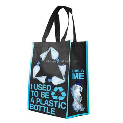 China Eco - Friendly Customized RPET Laminated Grocery Tote Bag for sale