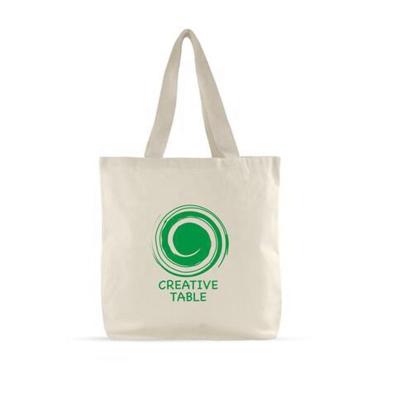 China 100% Custom Shopping Eco-Friendly Logo Natural Durable Cotton Canvas Tote Bag for sale