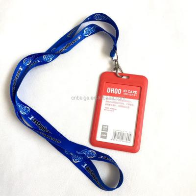 China Promotional Custom Show Sublimation Polyester Lanyard With ID Card Holder for sale