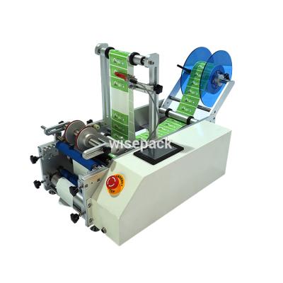 China Food Table Top E Labeling Machine Liquid Bottle Chubby Gorilla Bottle Label Applicator for sale