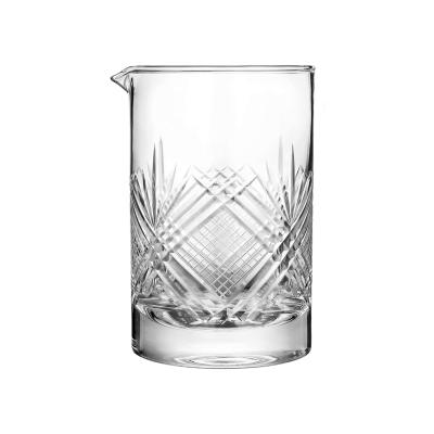 China Home Cocktail Glass Crystal Glass Seamless Bottom Bar Tableware Bar Mixing Glass for sale