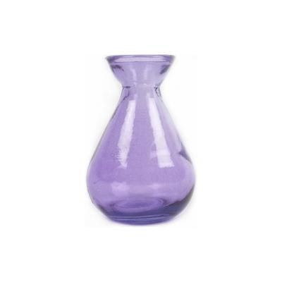 China Europe Round Colored Bud Glass Vase for sale