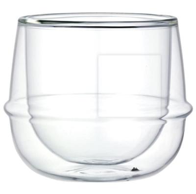 China Dishwasher Safe 250 ml (8.45 fl. oz.) Hand Blown Kinto KRONOS Double Walled Wine Glass for sale