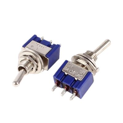 China MTS-102 SPDT 6A 125VAC/3A 250VAC Mini Switch Lever Switch 3 Pin Electronic Miniature Switch 3 Pin Product MTS102 for sale