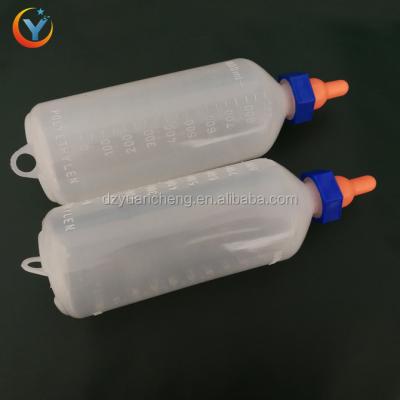 China Sheep Animal Products Natural Rubber Animal Feeding Non-Toxic Milk Bottle With Nipple For Sheep Feeder for sale