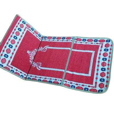 China New Arrival Red Color Indonesia Non-Slip Foldable Muslim Prayer Mat for Ramadan Gift for sale