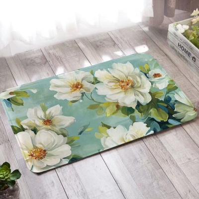 China Soft Thick Digital Printed Anti-Slippery Bathroom Floor Anti-Slippery Door Mat for sale