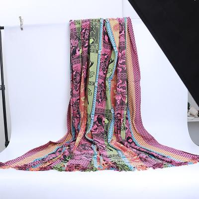 China China Portable Factory Design Colorful Yarn Animal Blanket For South America for sale