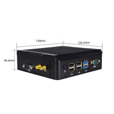 China Ultra Low Power Industrial Mini Pc Linux Portable Computer Dual Lan Display Celeron N2840 Computer X86 Fanless Rs 232 Mini Pc for sale