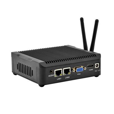 China Ultra Low Power Cheap Industrial Rugged Nettop X86 Pfsense Two Nic Rs 232 N2840 N2940 Mini Gaming Computer Fanless Mini Pc for sale