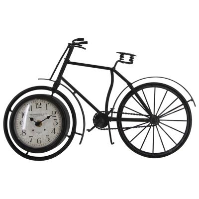 China Luxury Classic Antique Style Home/Office Decor Desk Table Clock Bicycle Table Clock for sale