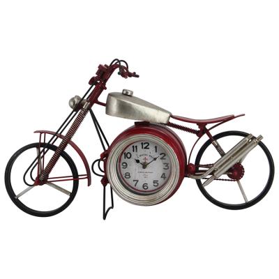 China Custom Fancy Antique Style Metal Table Clock Locomotive Table Clock for sale