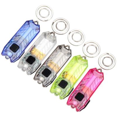 China Mini LED Fashion Torch Electric Torch Lighter Holder W2343 Portable Charging Key Chain Flashlight for sale