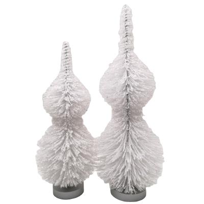 China Christmas .party Customized Indoor Artificial PVC Home Party Christmas Pine Sisal Tree Table Top Decoration for sale