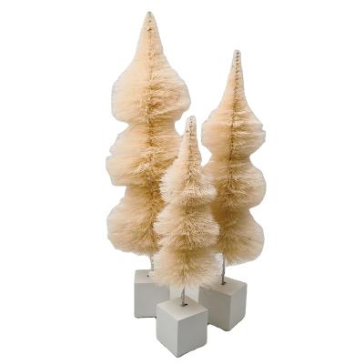 China .party LED Christmas Lamp Ornament Artificial Christmas Sisal Tree Indoor Decoration for sale