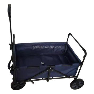 China Wholesale Factory 4 Wheels Foldable Beach Indoor Outdoor Garden Service Folding Camping Wagon for sale