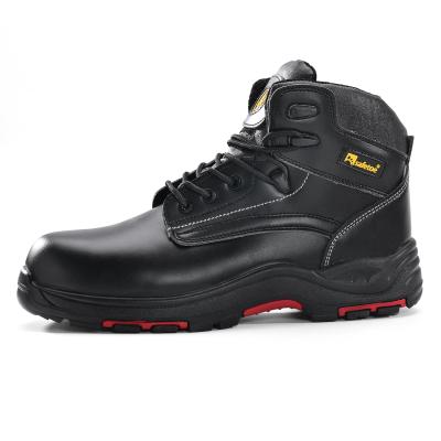 China S3 SRC New Design Black Micro-fiber Leather Work Shoes Safety Shoes Men Smooth Boots for sale