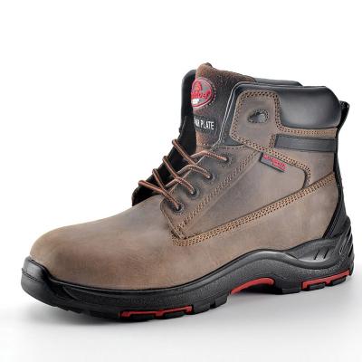 China Steel Toe Safetoe Composite Toe Cow Leather Safety Boot for Men Women Industrial and Construction Shoes for sale