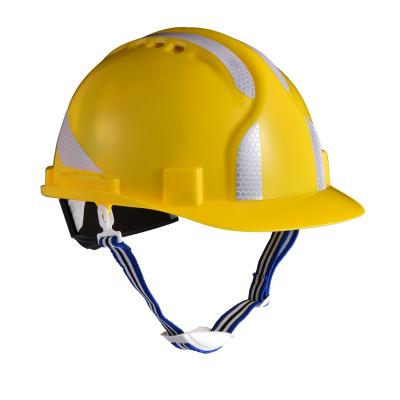 China W-036 ABS High Density ABS Shell Safety Helmet Work Helmet Yellow for sale