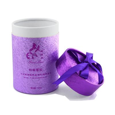 China Recycled Materials Customzied Printed Elegant Tall Round Cylinder Box Tea Gift Packaging Cardboard Boxes for sale