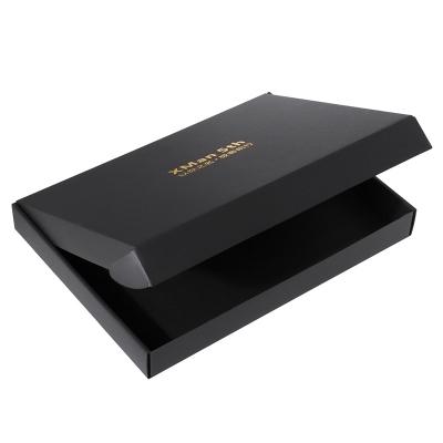 China Wholesale Custom Recyclable Logo Black Paper Corrugated Recyclable Mailing Boxes For Packiging Clothes for sale