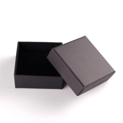 China Free Design Recyclable Free Logo Paper Drawer Gift Black Cardboard PackagingJewelry Custom Box for sale