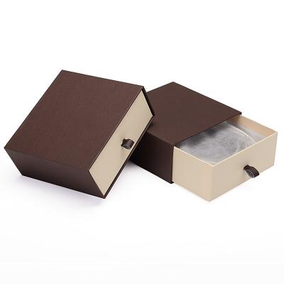 China Dongguan Yongyi Recyclable Free Design Custom Logo Kraft Paper Drawer Packaging Gift Leather Belt Packing Box for sale