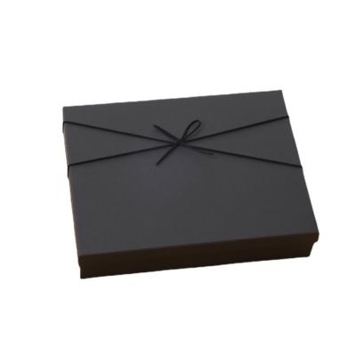 China Factory Wholesale Recyclable Dongguan Yongyi Logo Lid And Bottom Paper Packaging Boxes Custom Gift Matt Gloss Black for sale