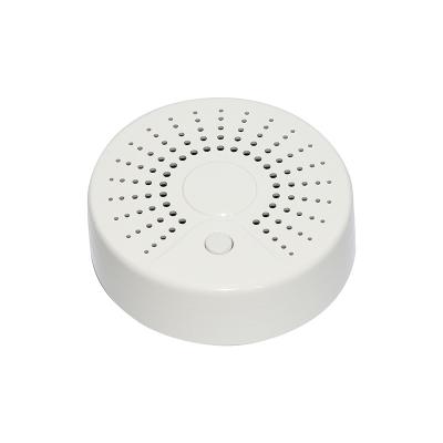 China Tuya App wifi Smart Home Smoke Detector Remote Control Sensor with Smoke and High Temperature Alarm for sale