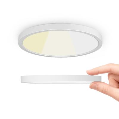 China 3000K 4000K 6500K CCT Surface Mounted Kitchen Selectable Recessed Round Led Ceiling Mount Light for sale