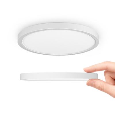 China Modern 24w 32w Slim Recessed Outdoor Mounted Installation Round LED Panel Ceilling Light for sale