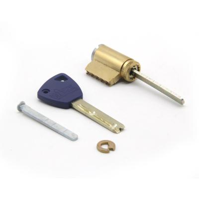 China Euro $5 High Security 5 Pin Profile KIK Lock Patented Brass Single Row Pin Cylinder for sale